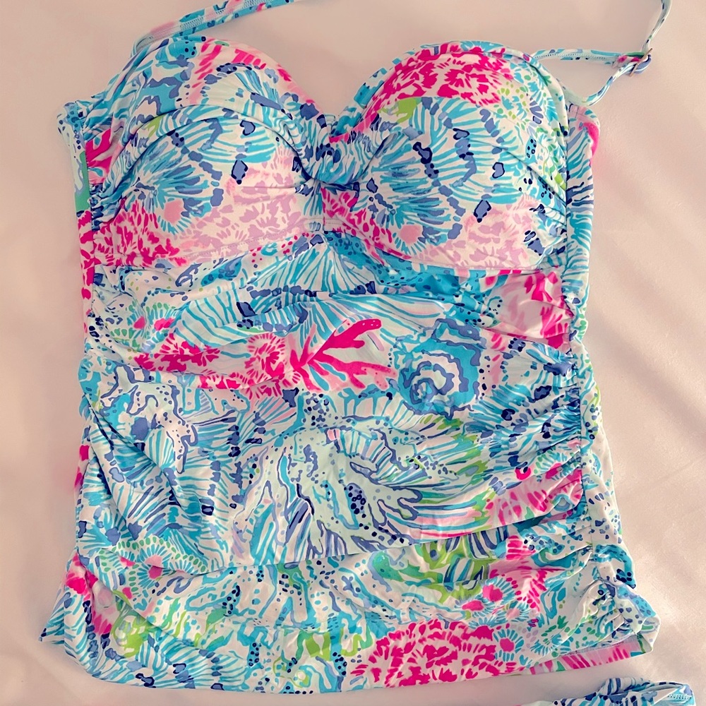 Lilly Pulitzer Sink or Swim Tankini Size 10.